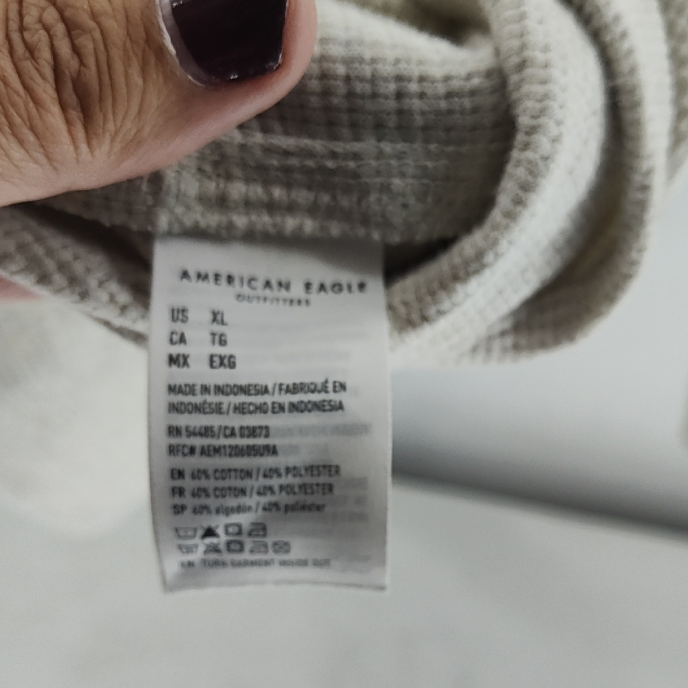 American Eagle Outfitters Beige Casual Button Down Shirt - Picture 3 of 4